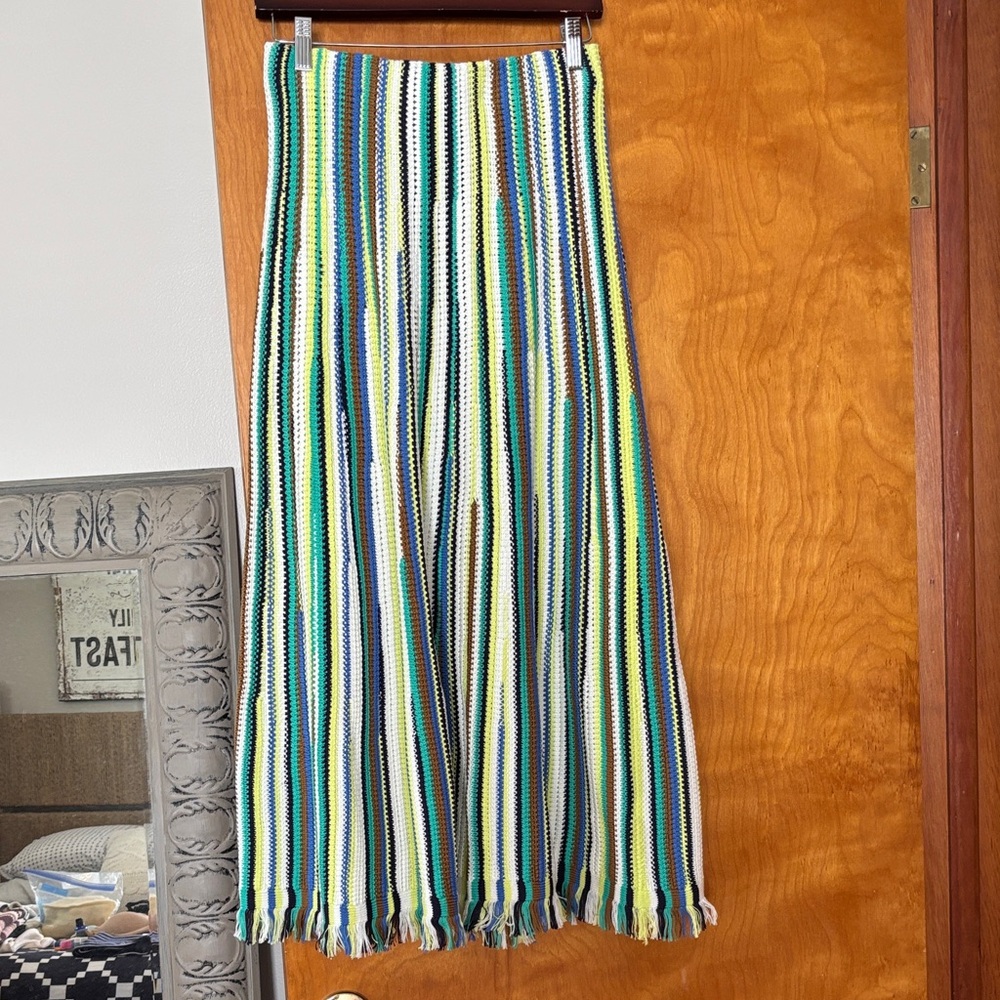 ME+EM Striped Knit Skirt